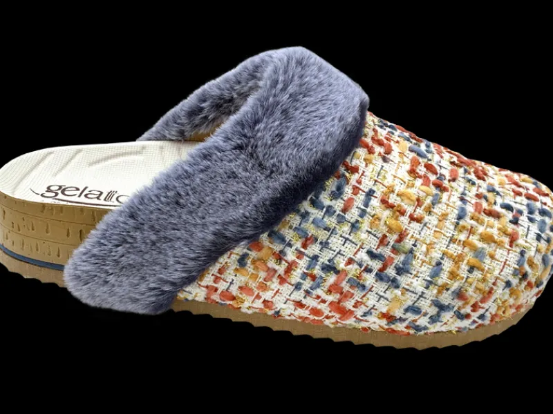 New Gelattto WOODSTOCK SOFT FURRY MULTI BLU MULTICOLOR/BLU